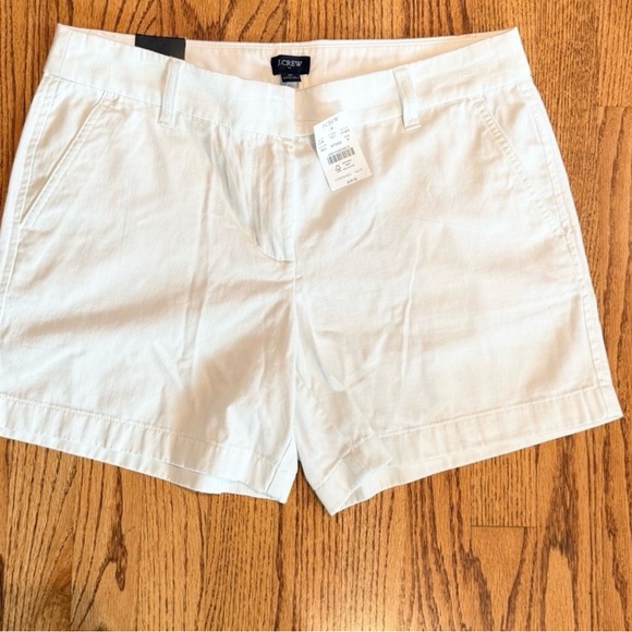 J. Crew NWT Women's White Shorts 5 inch inseam Size 8 - Picture 7 of 7